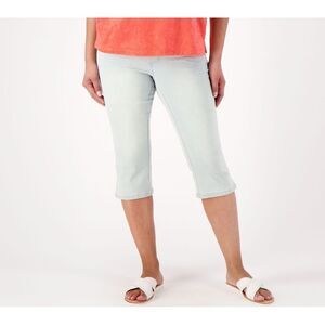 Belle by Kim Gravel Women's Pants Sz 6 Primabelle Denim Pull-On Blue A397118